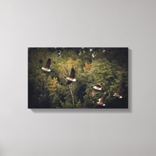 Geese in Flight 14" x 11", 1.5", Single Canvas Print