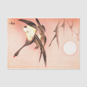 GEESE IN FLIGHT JAPANESE PRINT Tissue Paper