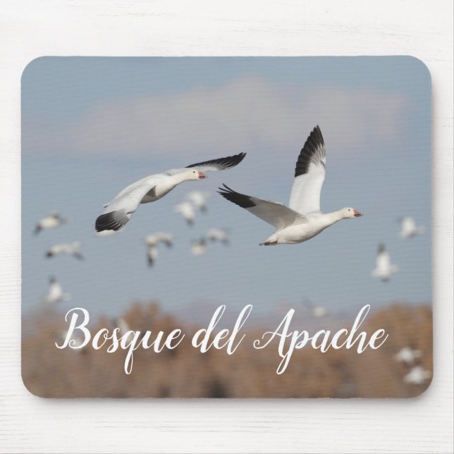 Geese in the Bosque del Apache skies Mouse Pad (Front)