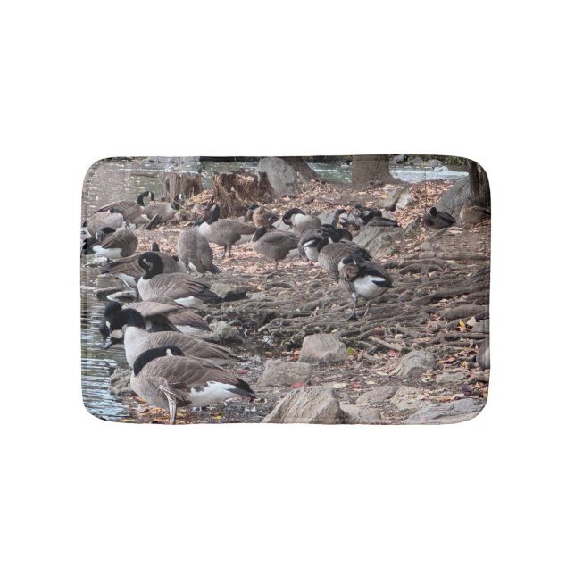 Geese in the Park Bath Mat (Front)