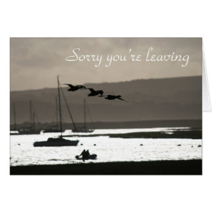 Geese leaving card