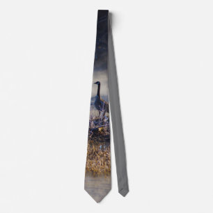 Geese Talking A Break Neck Tie