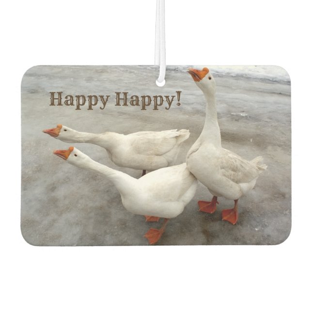 Geese white air freshener (Front)