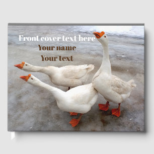 Geese white guest book