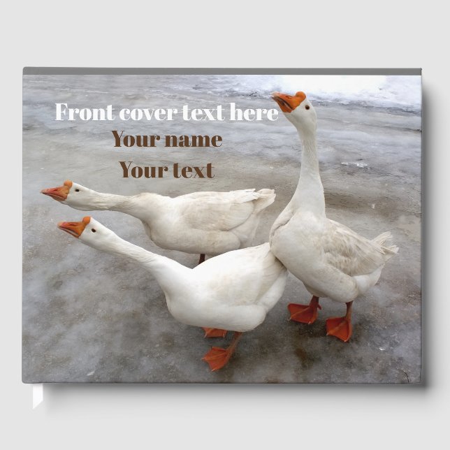 Geese white guest book (Front)
