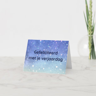 Gefeliciteerd met je verjaardag, Dutch birthday Card