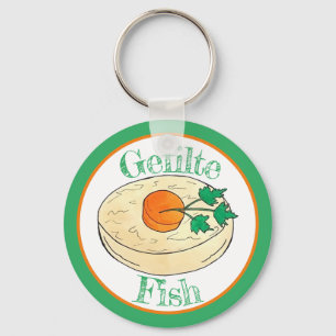 Gefilte Fish Jewish Holidays Shabbat Passover Food Keychain
