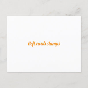 Geft cards stamps