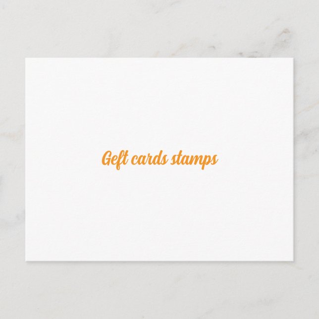 Geft cards stamps (Front)