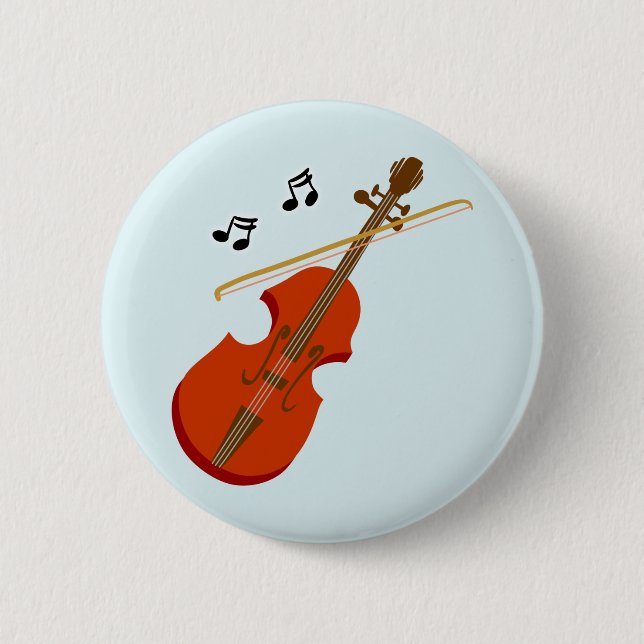 Geige Violine violin 2 Inch Round Button (Front)