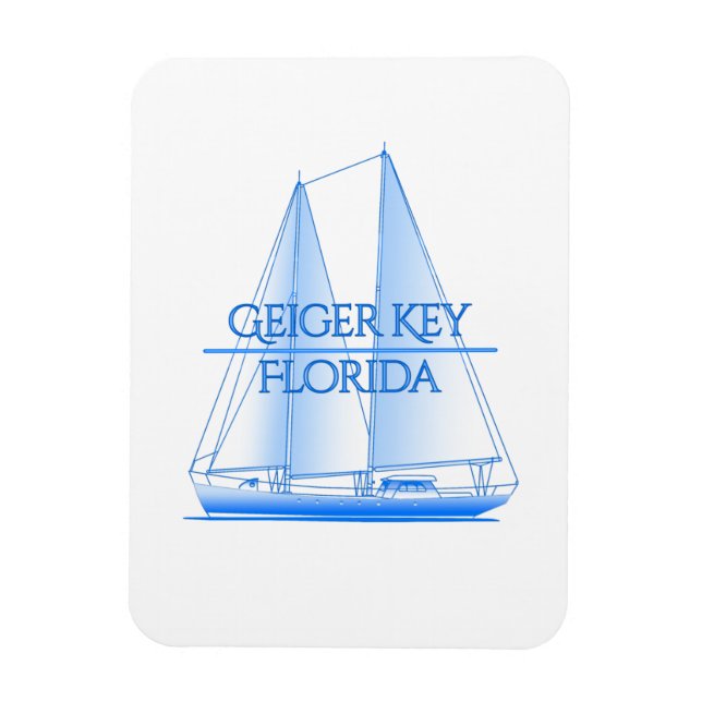 Geiger Key Coastal Nautical Sailing Sailor Magnet (Vertical)
