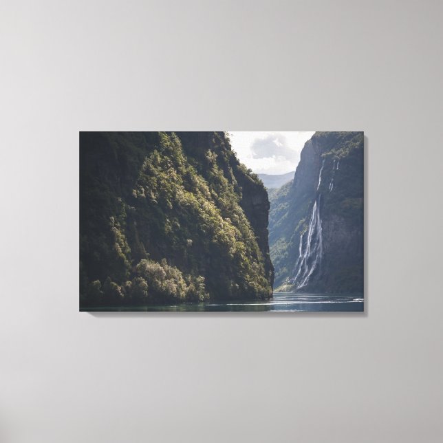 Geiranger Fjord Norway Canvas Print (Front)