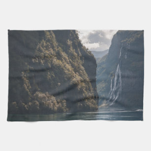 Geiranger Fjord Norway Kitchen Towel