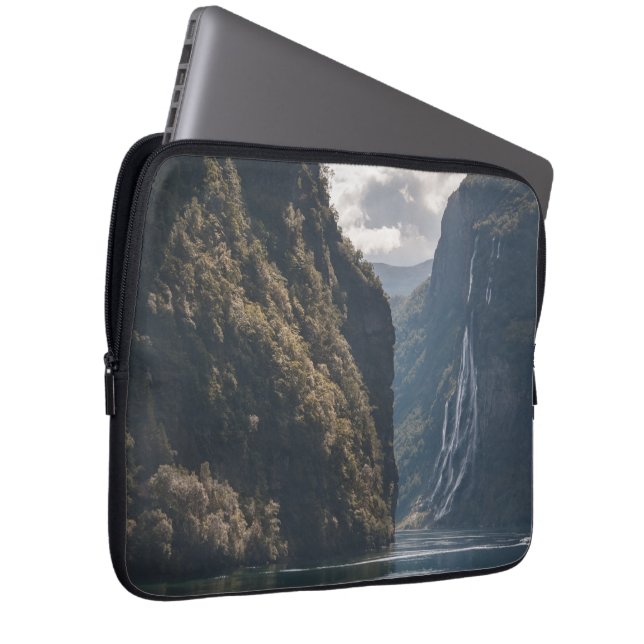 Geiranger Fjord Norway Laptop Sleeve (Front Right)