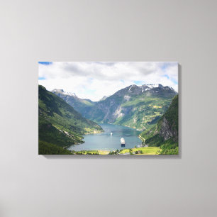 Geirangerfjord landscape canvas print