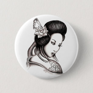 geisha 2 inch round button