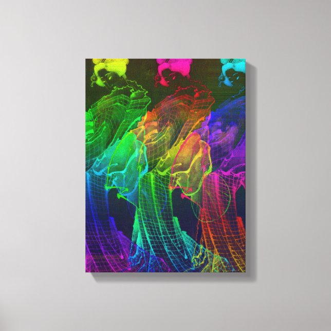 Geisha Abstract Japan Wall Art (Front)