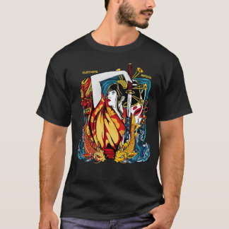 Geisha And Katana T-Shirt