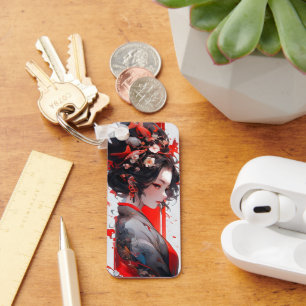 Geisha Anime Woman Keychain