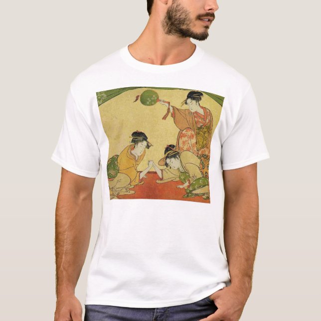 Geisha Arm Wrestling T-Shirt (Front)