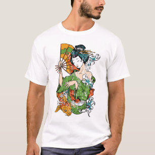 Geisha Artistics Graphic Print On Demand T-Shirt