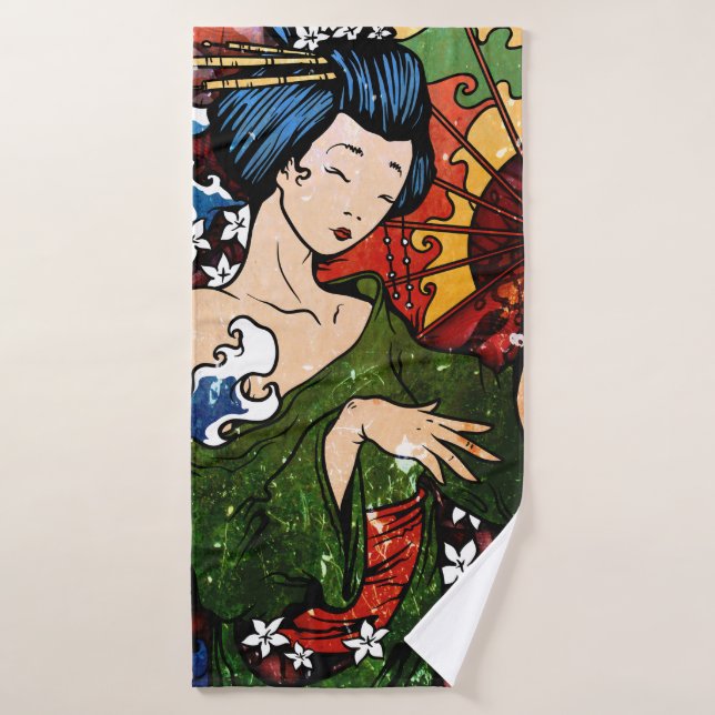 Geisha Bath Towel (Bath Towel)