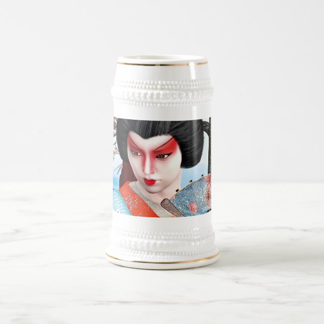 Geisha Beer Stein (Center)