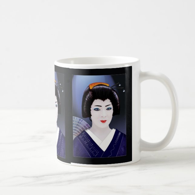Geisha Colour Coffee Mug (Right)