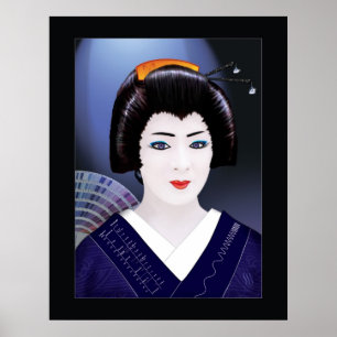 Geisha Colour Poster