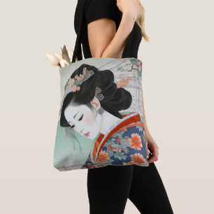 Geisha Colourful Ukiyo-e Tote Bag