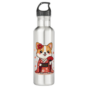 Geisha Corgi Dog Lover Welsh 710 Ml Water Bottle