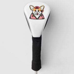 Geisha Corgi Dog Lover Welsh Golf Head Cover