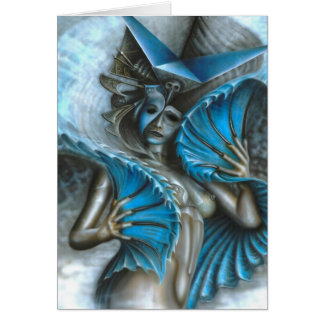 Geisha dans le bleu