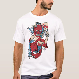 Geisha Devil Artistics Graphic Print On Demand T-Shirt