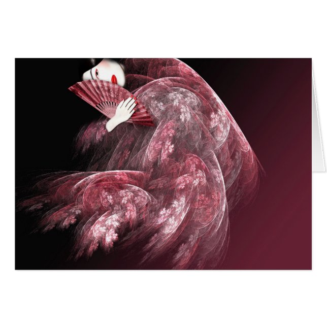 Geisha en rouge (Devant horizontal)