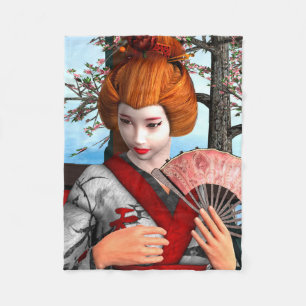 Geisha Fleece Blanket