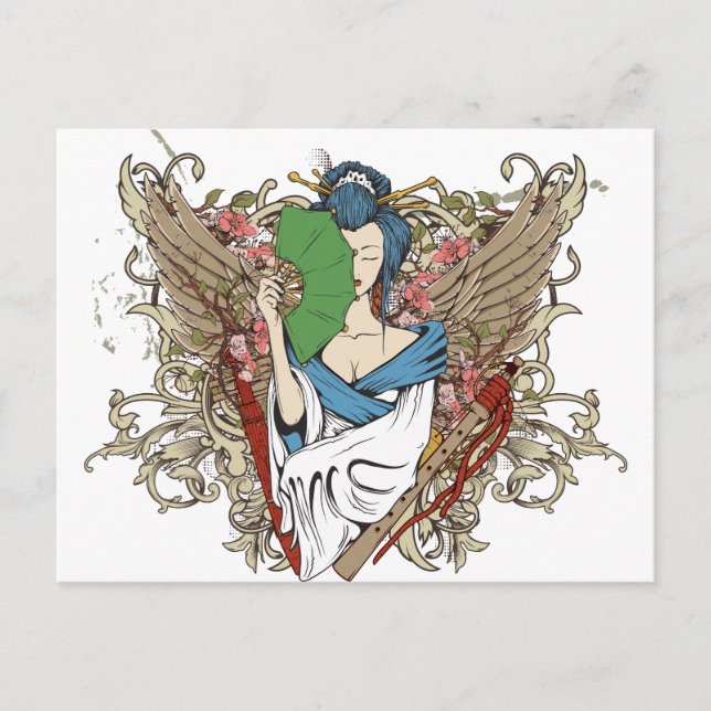 Geisha Gifts Postcard (Front)