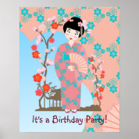 Geisha girl birthday party