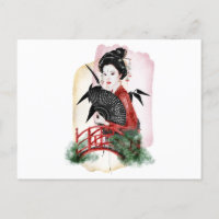 Geisha Girl Japanese Artwork
