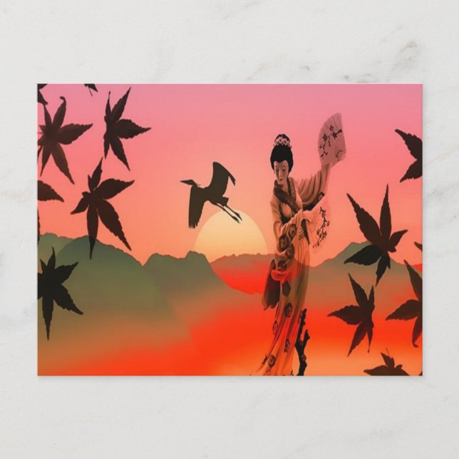 Geisha Girl Postcard (Front)