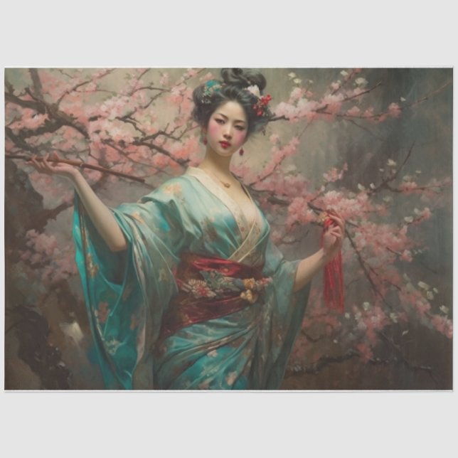 Geisha Girl Tissue Paper (Front)