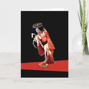 Geisha Greeting Card