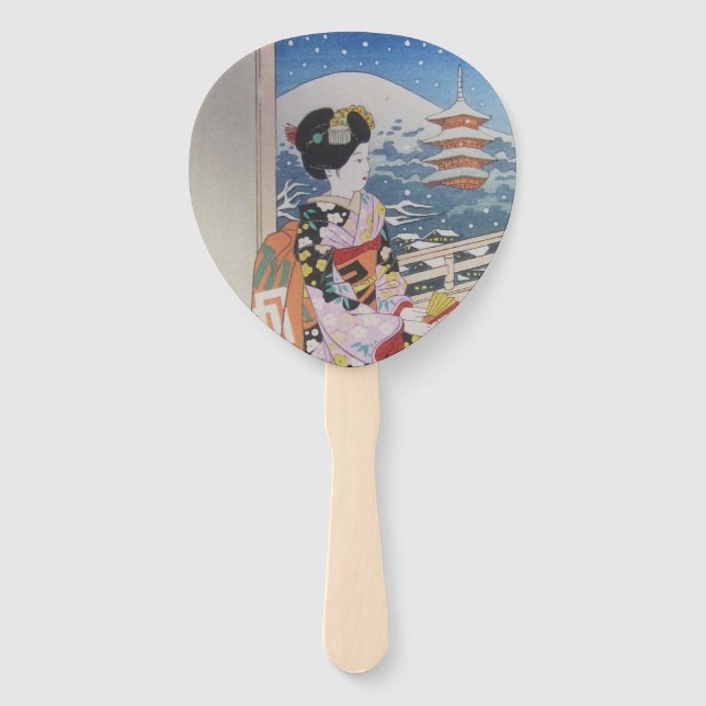 Geisha Hand Fan (Front)