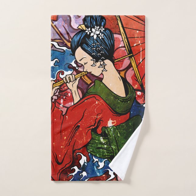 Geisha Hand Towel (Hand Towel)