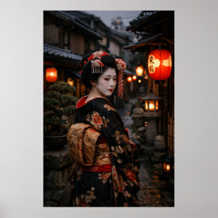 Geisha in Kyoto Poster