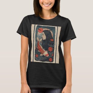 Geisha Japanese  â€“ Retro Japanese  landscape aes T-Shirt