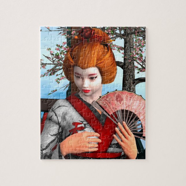 Geisha Jigsaw Puzzle (Vertical)