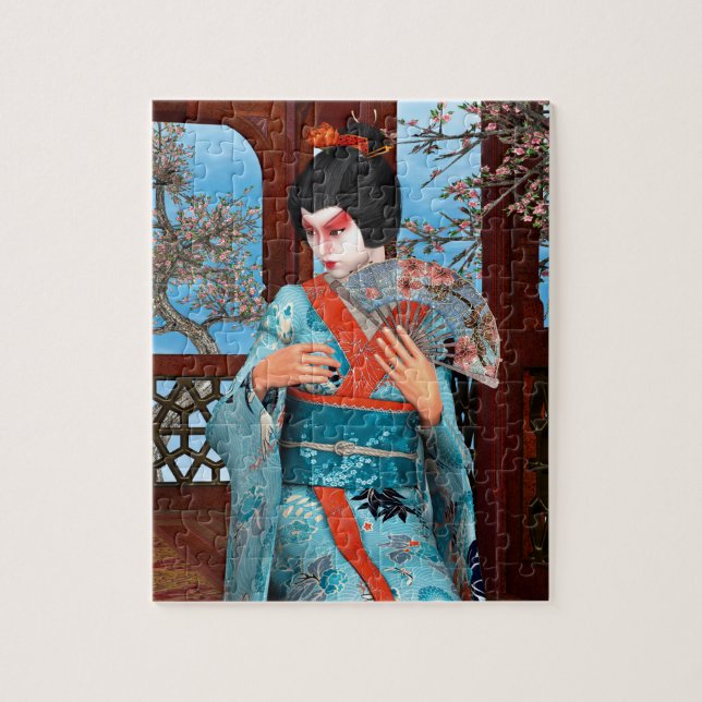 Geisha Jigsaw Puzzle (Vertical)