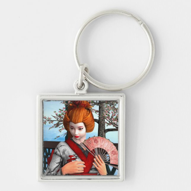 Geisha Keychain (Front)