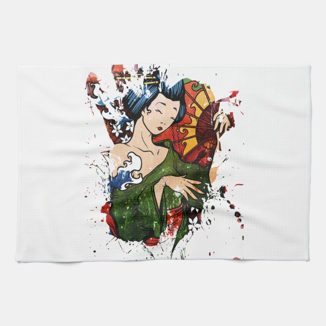 Geisha Kitchen Towel (Horizontal)